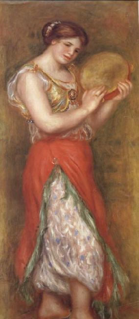 Pierre Renoir Dancing Girl with Tambourine Sweden oil painting art